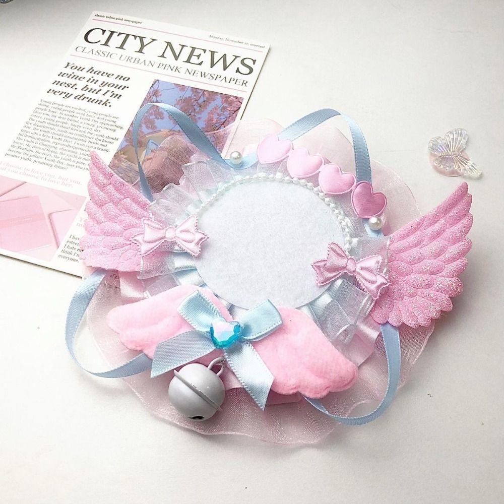 

Lace Pins Display Base Heart Ornate Ribbon Badge Flower Ita Bag Accessories Blue-Style A