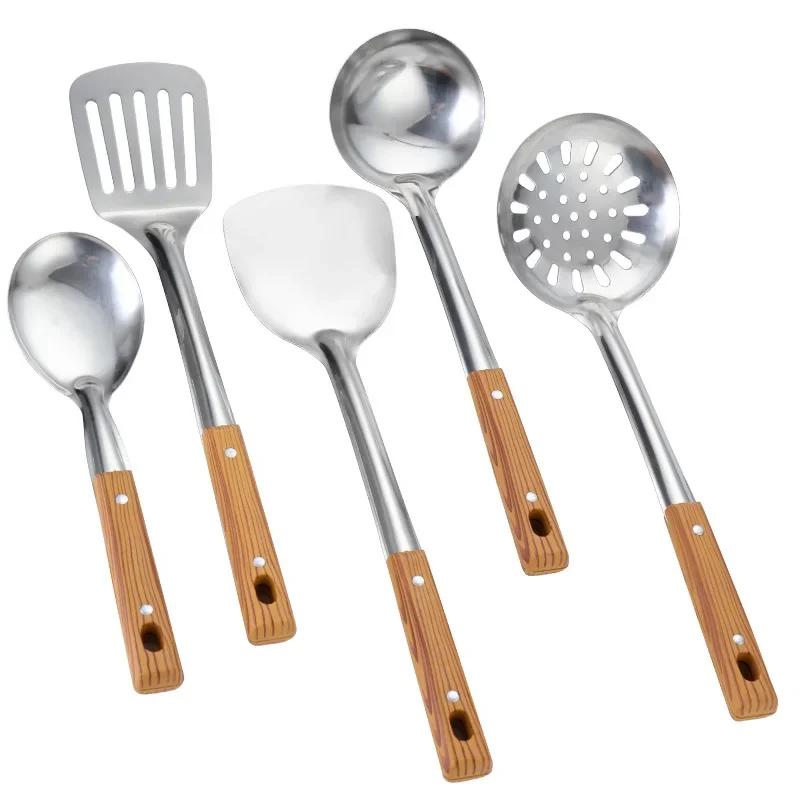 

5 шт./набор кухонных принадлежностей для приготовления пищи, лопатка, дуршлаг для супа, ложка для риса, фильтр, ложка для лапши, сито, шумовка, сепаратор масла, гаджеты