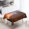 Natural Landscape Tablecloth Camping  Antifouling Waterproof Rectangular  Dining Table Home Decoration