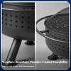 Bio-Mass Fire Bowl Grill Outdoor with Round