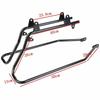 Motorcycle Saddlebag 6x9" Speaker Lids Conversion Bracket For Harley Softail Heritage Deluxe 1984-2017