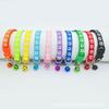 Multi-color Adjustable Cat Pet Collar Cute Paw Print Cat Collar with Bell Buckle for Small Puppy Kitten Cat Supplies Accessories