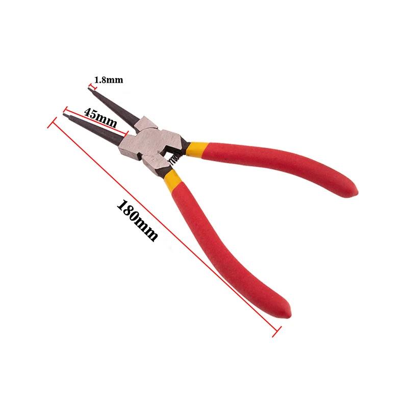 

Портативные 7 Внутренние Внешние Плоскогубцы Стопорные Кольца Многофункциональные Плоскогубцы для Стопорных Колец для Ручного Инструмента