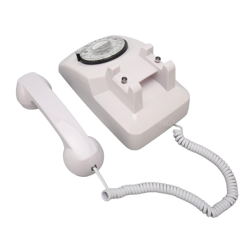 Retro Rotating Phone Old Fashioned Vintage Landline Phone with Mechanical   Speaker for Household   Hotel