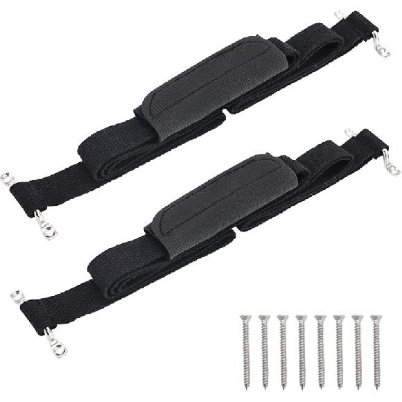 RV TV Straps 74" Anti-Tip RV Furniture Safety Tie Down Solid Straps For Camper Trailer Traveling - 2Pcs Basic