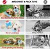 8 Pack Puppy Teething Chew Toys Set Squeaky Rubber Rope Interactive Toy for Small Medium Dogs