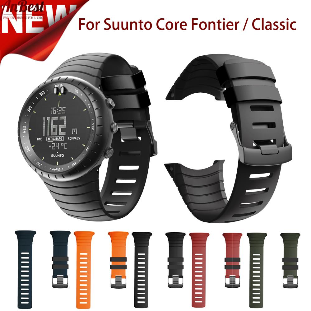 Kompatibilní pro Suunto Core Frontier/Classic Měkký silikonový náramek Náhradní řemínek pro Suunto Core Pásek pro chytré hodinky