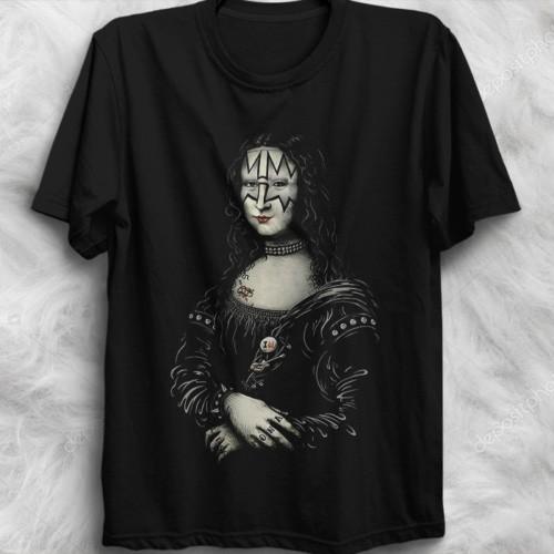 Футболка Spaceman Space Ace Frehley Мона Лиза Поцелуй Gene Simmons Paul Stanley Унисекс Футболка XL