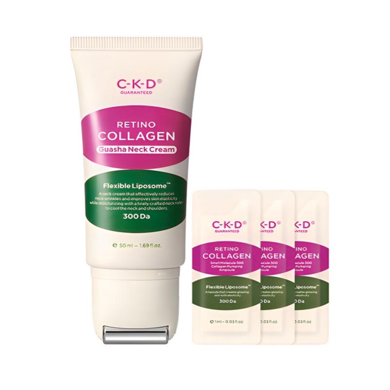 

CKD Retino Collagen Small Molecule 300 Guasha Neck Cream 50mL & Collagen Ampoule 1mL x 3Set
