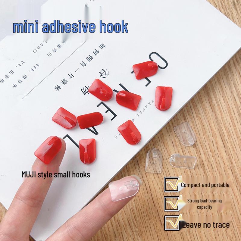 Transparent Traceless Acrylic Adhesive Hook - Strong, No-Drill Bathroom Solution