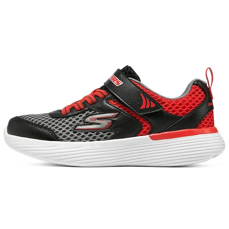 (GS) Skechers Go Run 400 V2 Darvix Grey Black Red Kids 405103L-CCRD EU 30