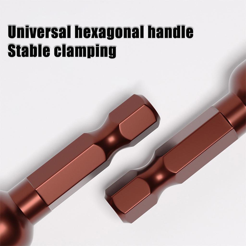 Strong Magnetic Extended S2 Air Cannon Hexagonal Socket, High-quality Vanadium Steel 6mm Electric Wrench Hexagonal Socket