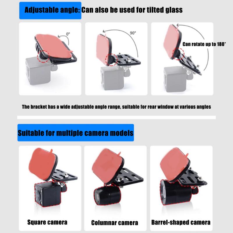 Universal Rear Camera Mounting Bracket Dash Cam Mirror Cam Backup Camera Mount Rearview Camera Holder Back Up Camera Bracket