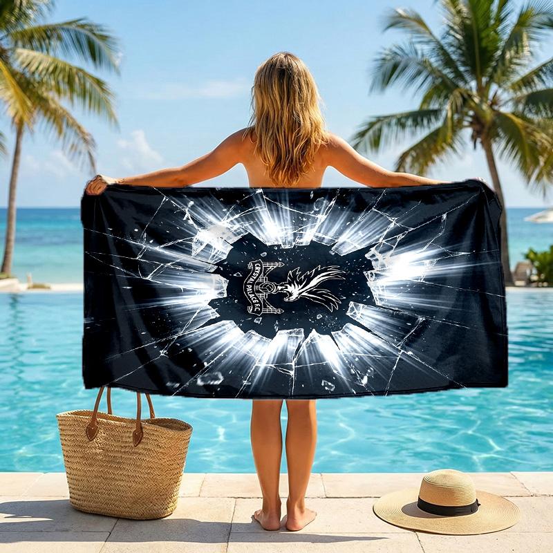 Crystal Palace Football Strandtuch Weiches Mikrofaser Sommerhandtuch Schnelltrocknend Saugfähiges Handtuch für Strand Schwimmbad Reisen