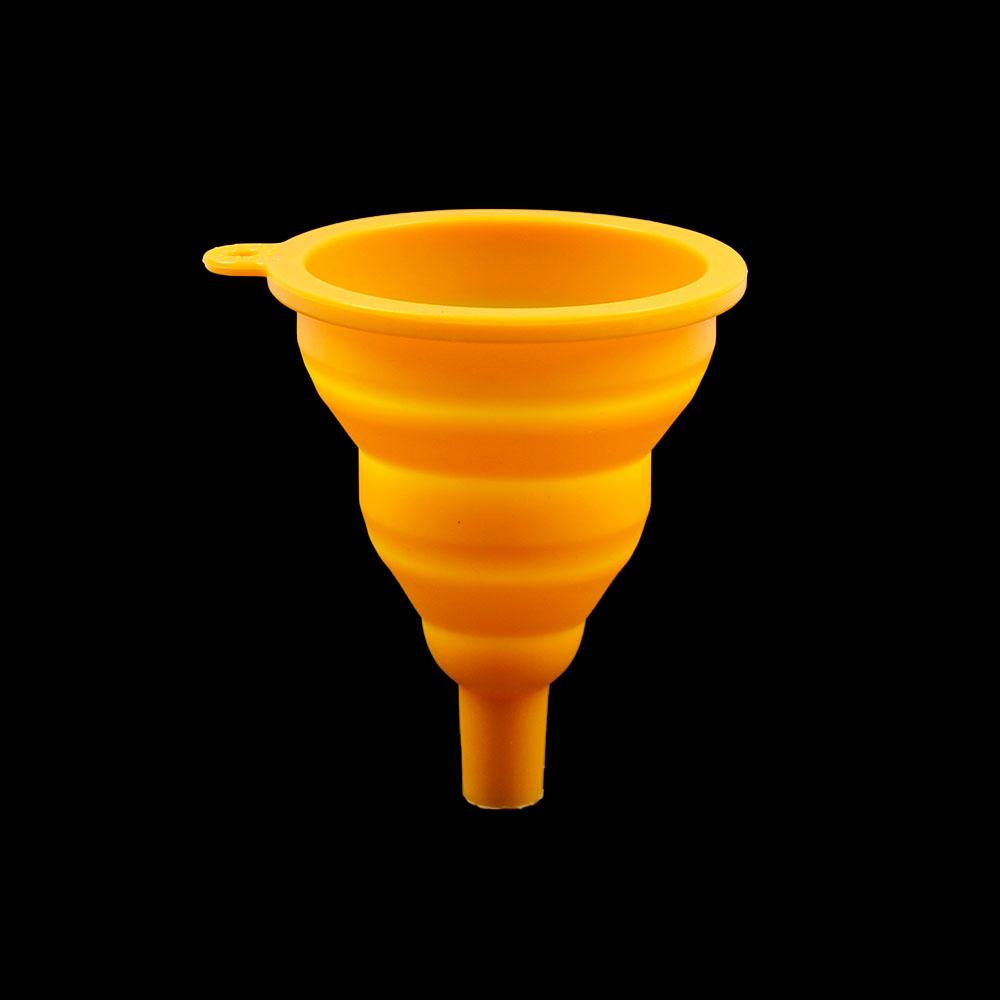 Silicone World Foldable Silicone Funnel Telescopic Mini Pouring Oil Funnel Kitchen Tools Portable Car Engine Oil Change Funnel