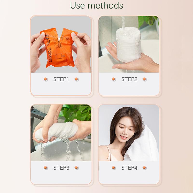 70x140cm Large Disposable Bath Towel Compressed Towel Travel Quick-Drying Towel Travel Trip Essential Shower Washable Towel