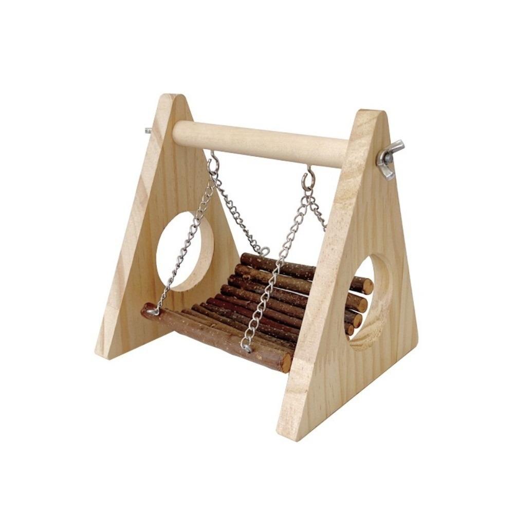

Bite Resistant Pet Hammock Toy Triangular Hamster Climbing Toy for Gerbils Mice хаки