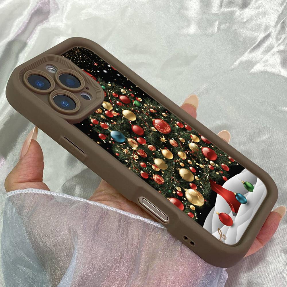 JT60 Beautiful christmas Tree Realme 15 Huawei Honor 70 90 Lite Infinix Tecno itel Motorola Google All Model Angel eyes Soft TPU Phone Case