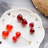 Sweet Accessories Cute Cherry Earrings Earrings Korean Dongdaemun Girl Heart Cherry Earrings Accessories