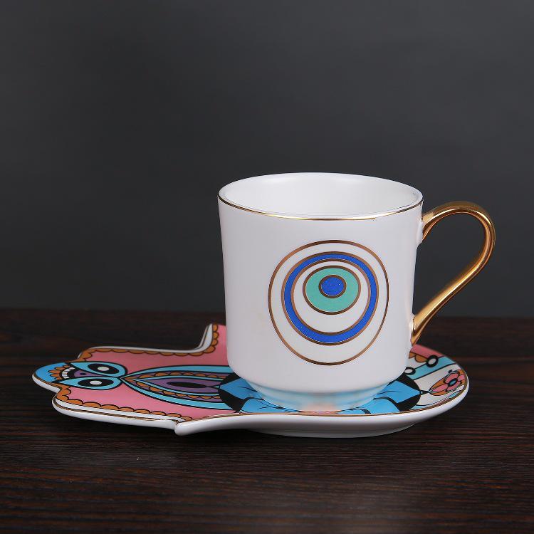 Nordisches Keramik-Set für Türkischen Kaffee & Tee mit Untertassen