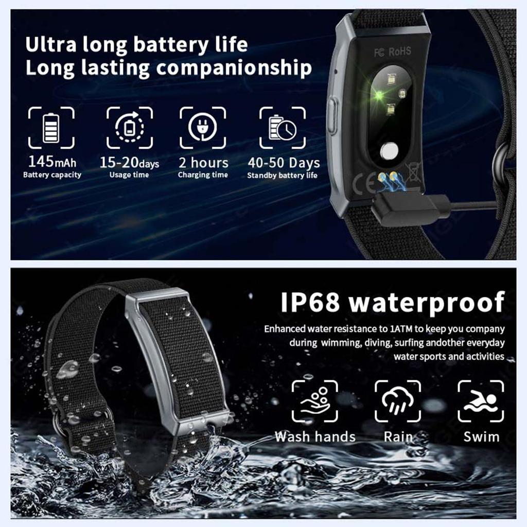 LIGE 's New Smart Bracelet Women's Health Monitoring Smart Bracelet Men's Outdoor Sports Smart Watch