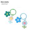Dopamine Sunflower Keychain: Candy Color DIY Bag Charm & Versatile Gift Pendant