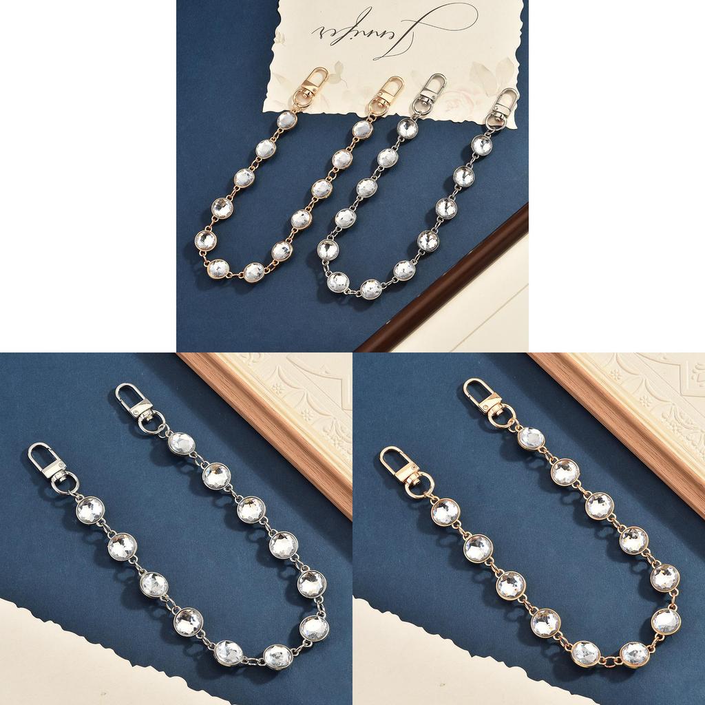 Water Diamond Bag Chain With Removable Strap For Elegant Evening Clutches