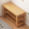 Bamboo Shoe Rack & Cabinet Stool for Entryway