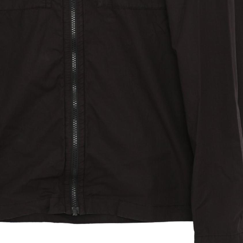 Stone Island Jacket Kids Solid Color Lapel Zipper Fit Pocket Long Sleeve Kids jackets Black 761610402-V0029