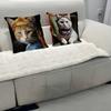 A Kitten Wearing A Headscarf Cushion Cover Car Throw Pillow Case For Sofa Car Christmas Gift 40x40cm 45x45cm