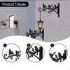 2 Pieces Outdoor Plant Hangers Hanging Brackets Stylish Wall Mounted Hooks Holders for