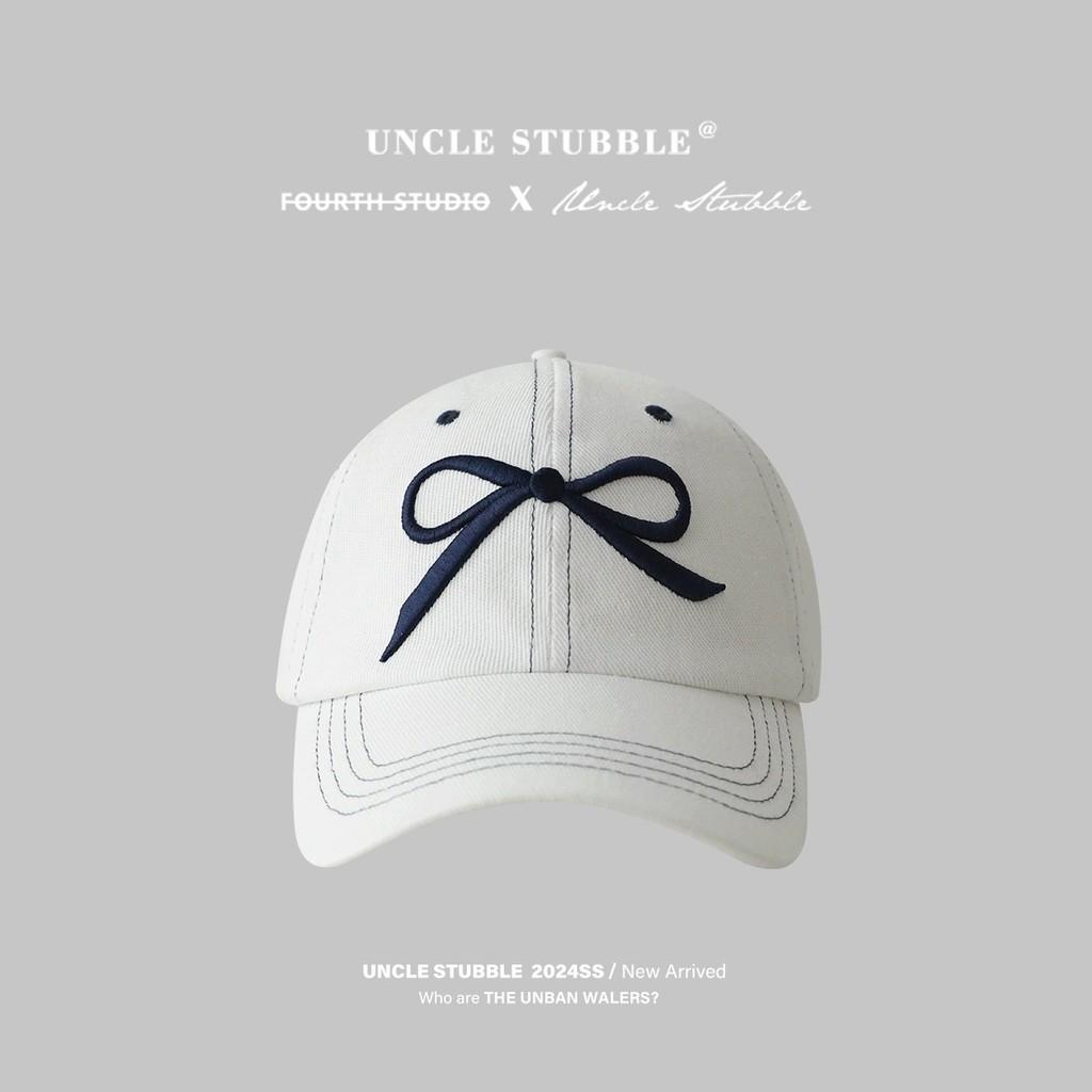 Butterfly Knot Denim Baseball Cap With Sun Protection For Casual Women
