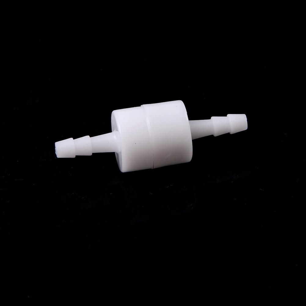 1PC White 4/6/8/10/12mm Plastic One Way Inline Check Valve Fuel Gas Liquid Water Suitable for water petrol diesel oils