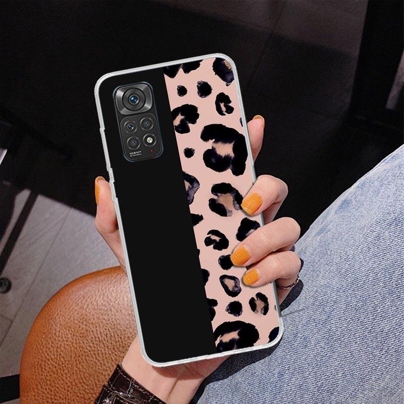 Leopard Print Phone Case For Xiaomi Redmi Note 15 14 13 12S 12 11 Pro Plus 14S 11S 11E 10 10S 11T 5G Personalized Cover Redmi No