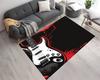 Music Lovers' Retro Guitar Music Theme Style Studio Carpet Living Room Bedroom Home Decor Easy To Care
