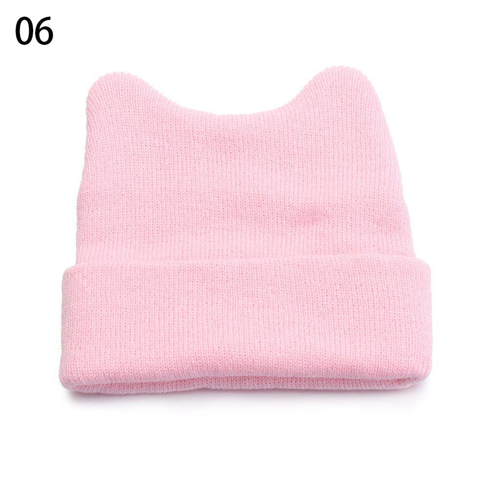 Cotton Infant Photography Props Newborn Baby Hat Bonnet Hats Winter Warm Cap Knitted Beanies