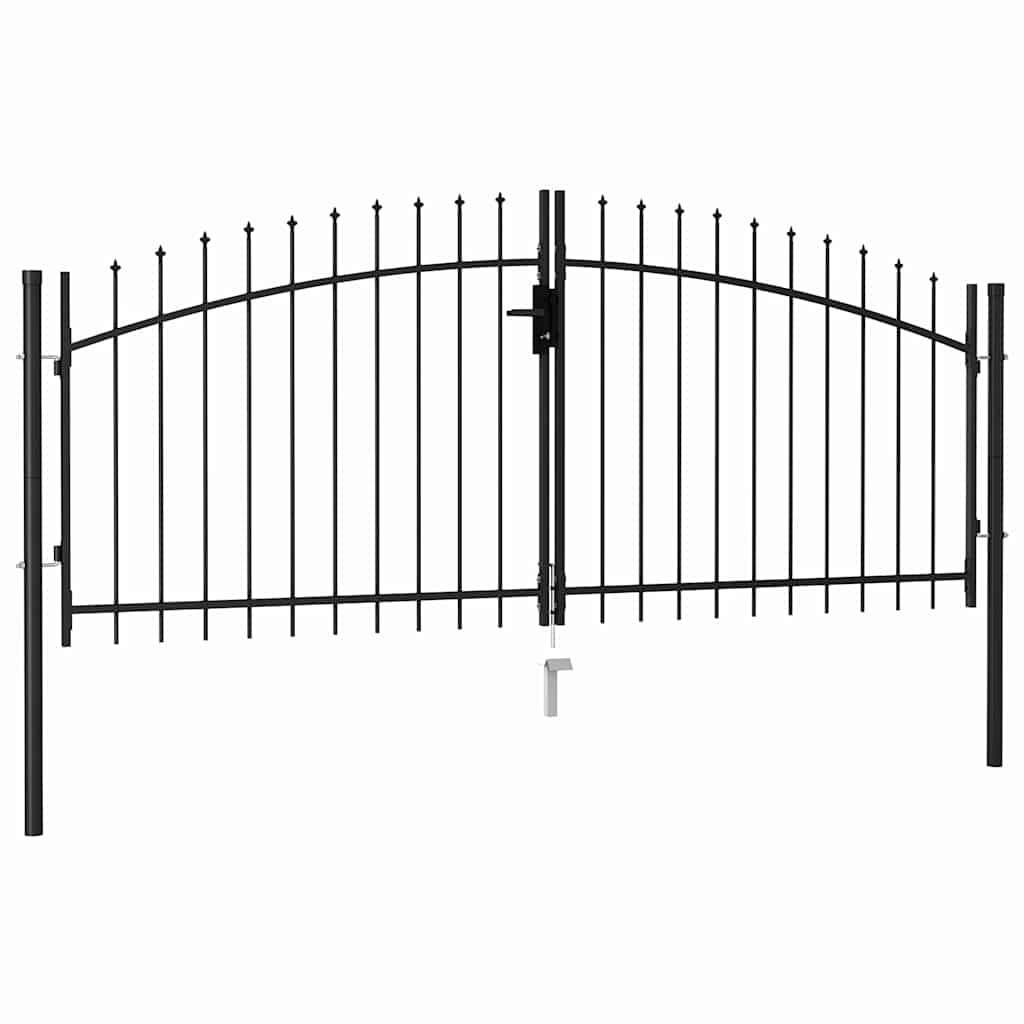 Woerden Doppeltor mit Speerspitzen-Design 299,5 x 174,5 cm