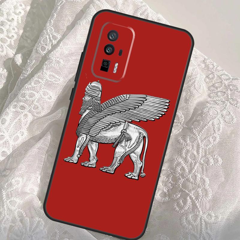 

Lamassu Assyrian Winged Lion Case For Xiaomi 14T Pro 13T 12T 11T 13 14 Ultra POCO X6 F6 Pro M6 X3 X5 M5s F3 F5 Cover Xiaomi 14 Ultra