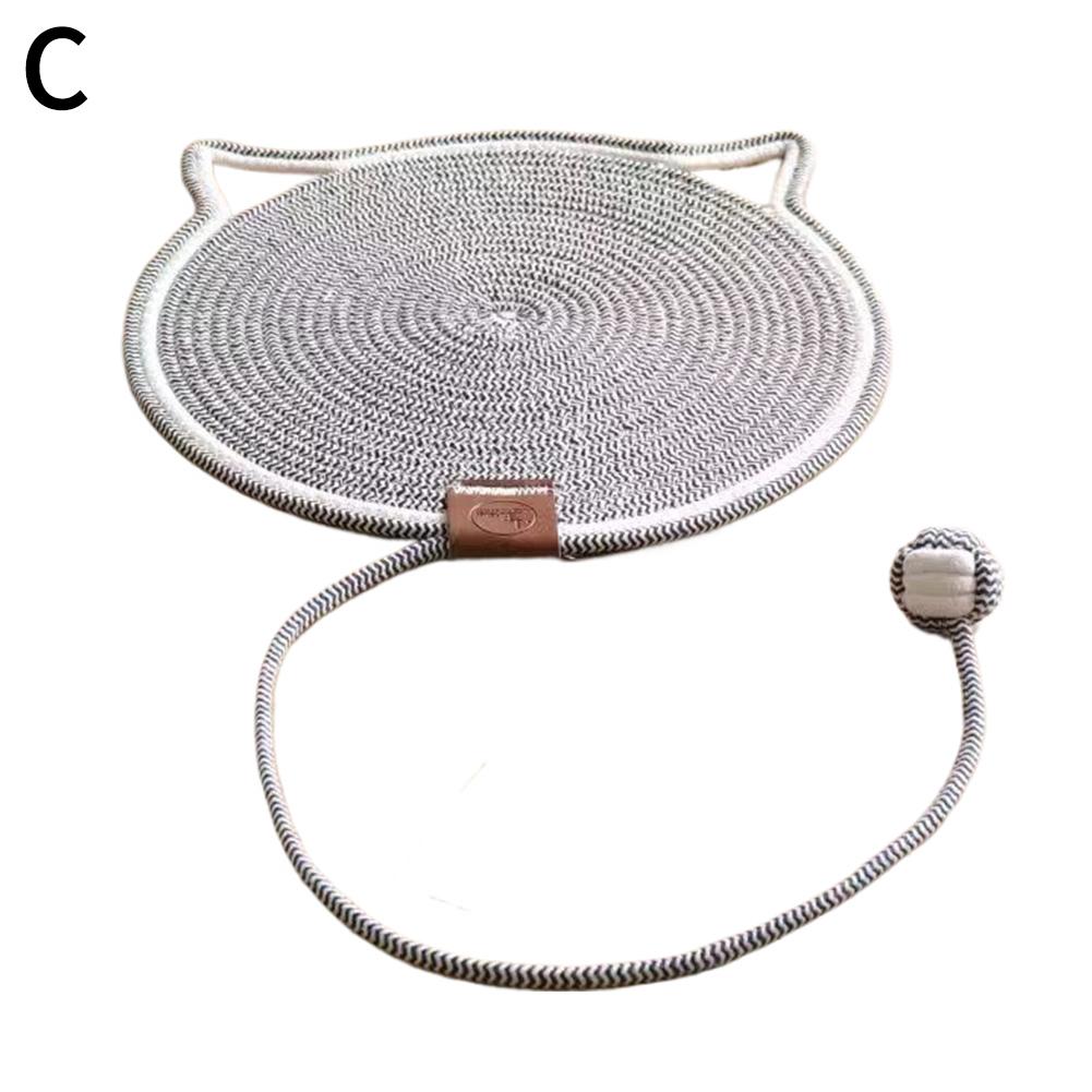 

Cotton Rope Woven Cat Scratch Pad Toy Ball Integrated Cat Sleeping Pad, Scratch-resistant, Wear-resistant, Washable Pet Pad