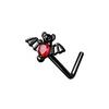 Halloween Ear Bone Studs, Stainless Steel Bat and Spider Piercing Accessories, Body Ornaments