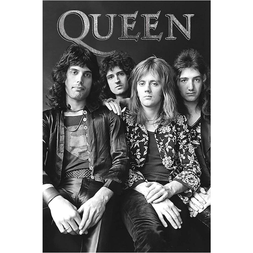 Metal Queen Band Wall Decor, Handmade 3D Tin Art for Living Room Bedroom Music Studio