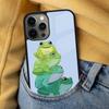 Cute Frog Cartoon Soft Phone Case for iPhone 17 Air 16e Pro max 15 Pro 13 14 Plus 11 12 MagSafe Magnetic Coque