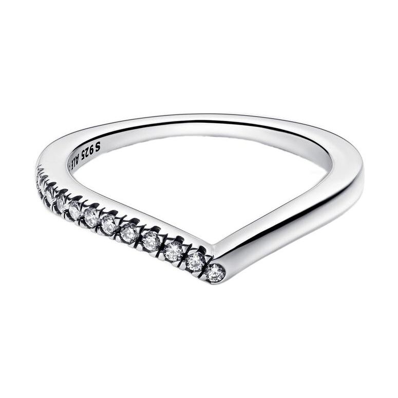 Pandora Timeless Fashion Single-Sided Wishbone 925 Silver Ring Women ring 192394C01
