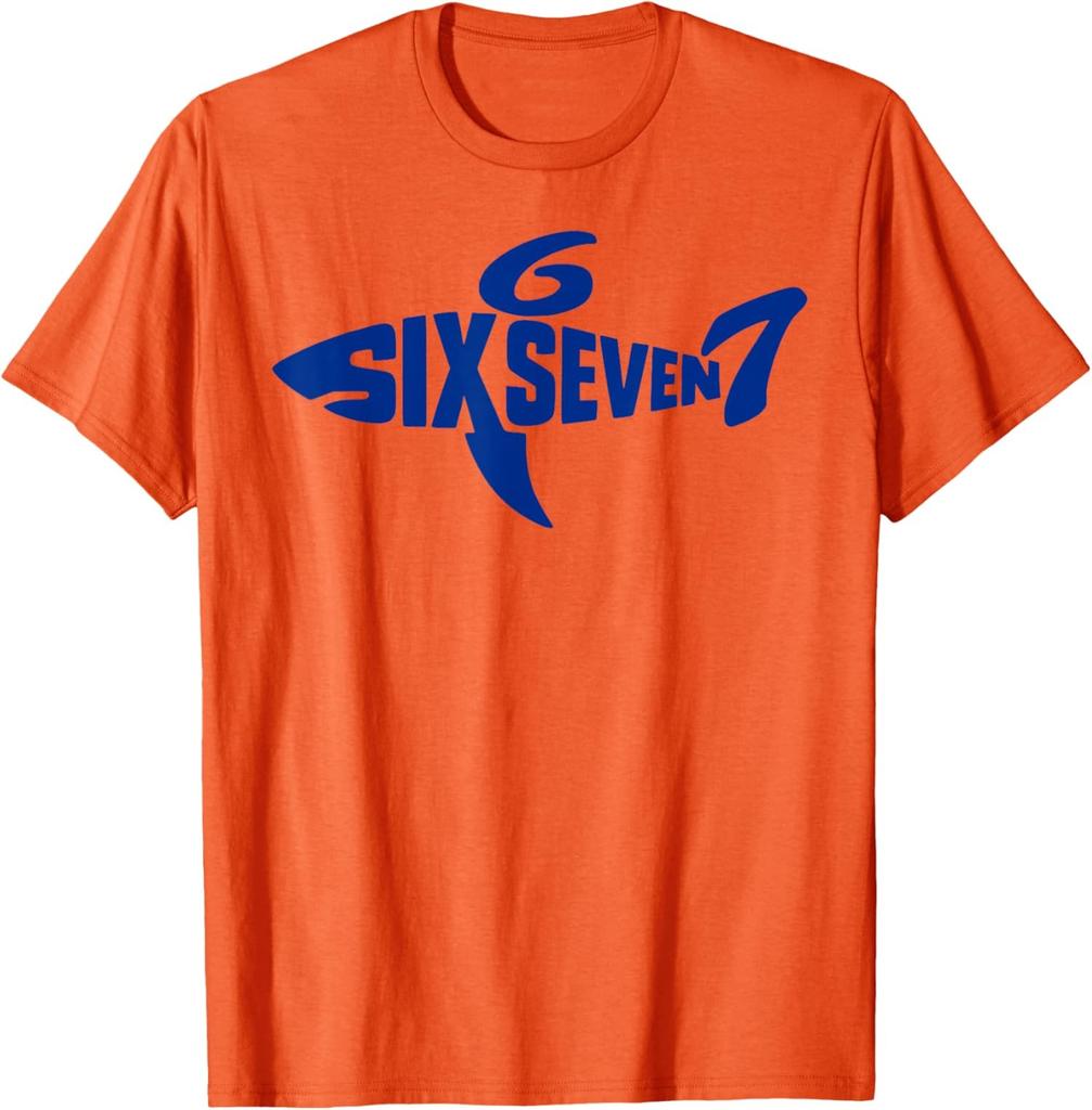 67 Six Seven Meme Graphic - Fish Shark Ocean Design Unisex T-Shirt
