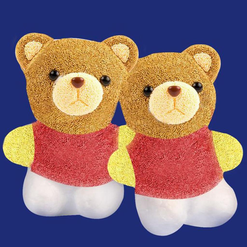 Поделки для детей своими руками Форма медведя Пенопласт Полистирол Художественный материал для изготовления Рождественских украшений вручную