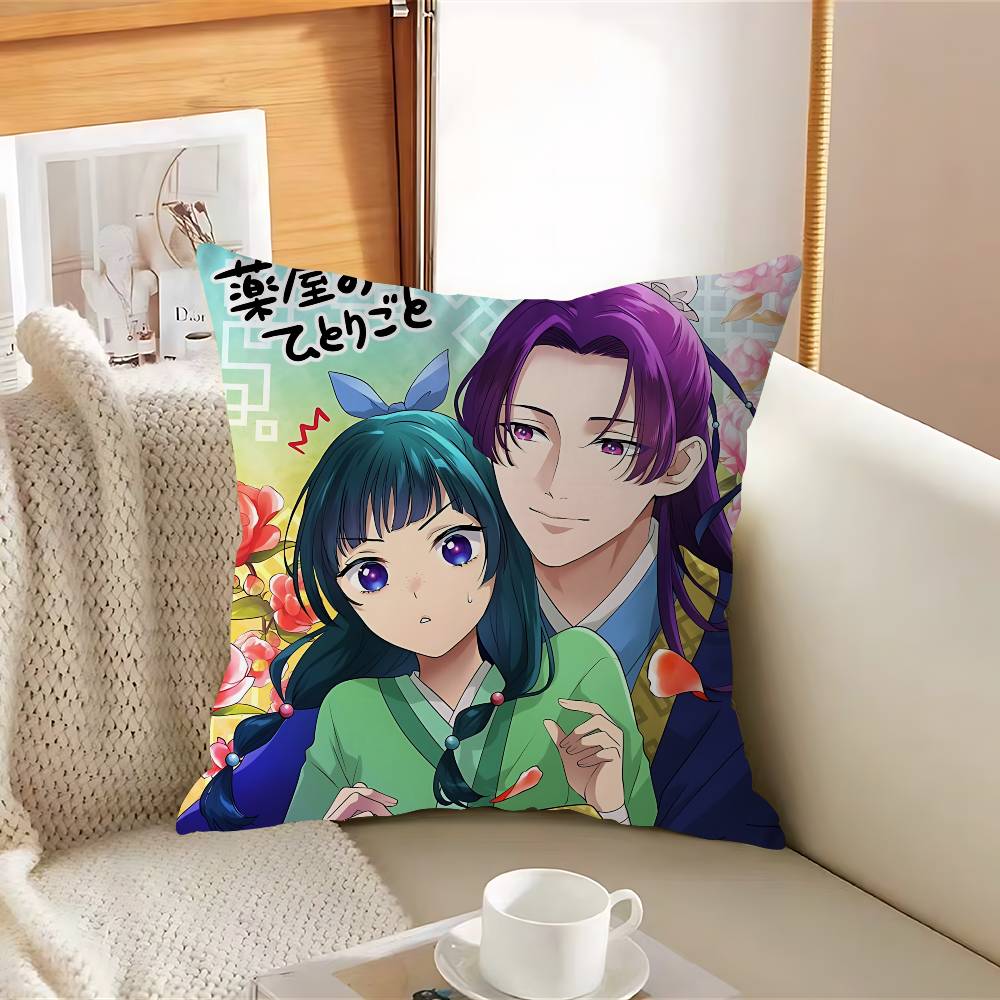 The A-Apothecary Anime Diaries Pillow Case Removable Washable Cushion Cover – All-Season Soft Linen