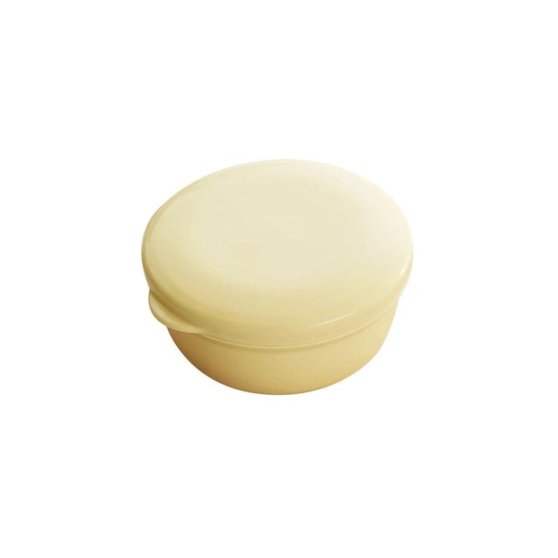 Soap Box Bathroom Accessories Portable Sealed Soap Case Round Shape Soap Holder Travel Supplies Soap Dish for Bathroom Hand Soap