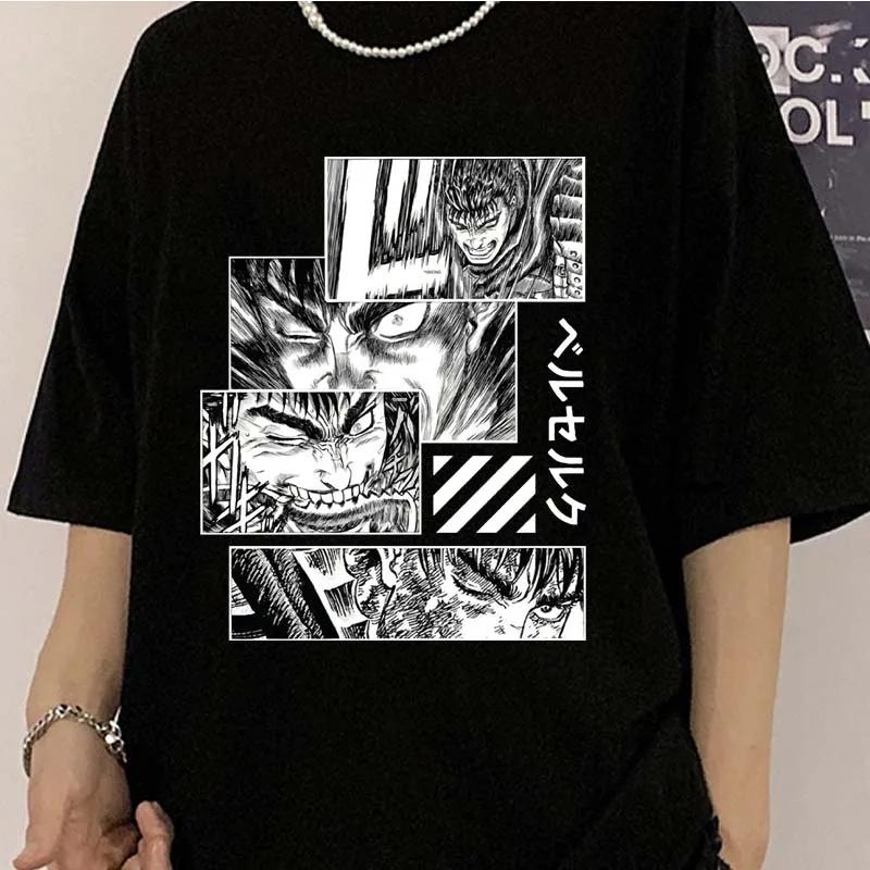 Anime Graphic Printed T-Shirt Men's Outdoor Street Cool Round Neck Short Sleeve Shirt Anime Harajuku T-Shirt Summer Sport Shirt