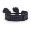 Customizable Women's Fashion Letter Tassel Embroidery Bracelet