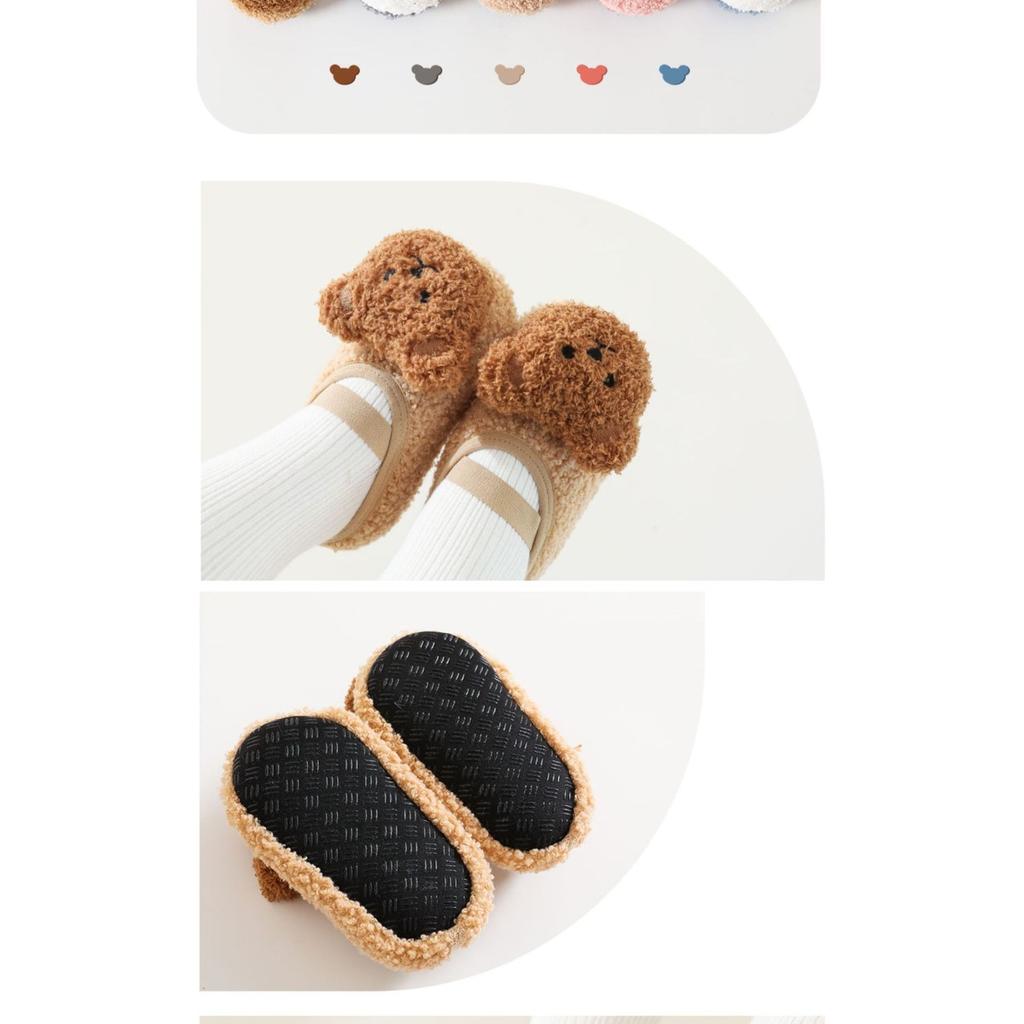 Floor Socks, Baby Shoes, Autumn and Winter Children's Men's Plush, Thick Anti Slip Soft Sole, Learning To Walk, Home Pure Cotton, Newborn